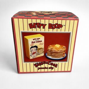 Betty Boop Salt & Pepper Shakers Kiss The Cook 2003 Vtg Vandor Rare Pancake S&P